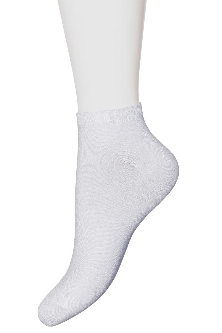 Bamboo short sock White