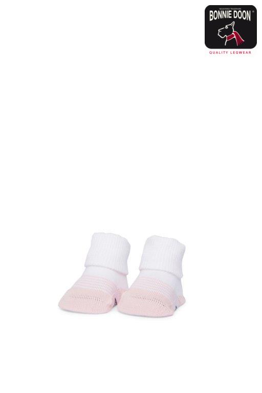 Newborn Stripe sock Organic Pink salt
