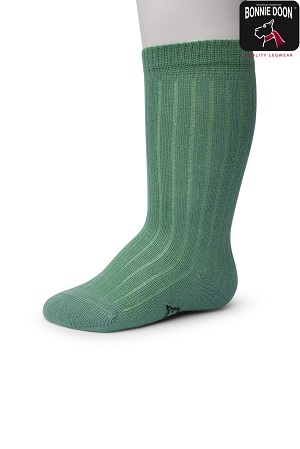 Rib knee high Organic Malachite green