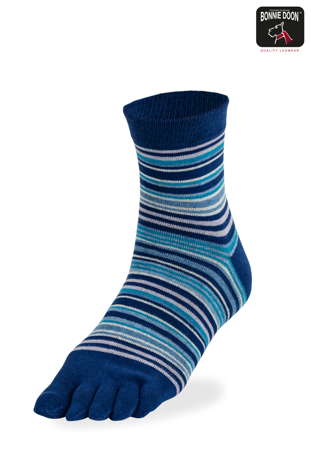 Toe sock Funky stripes Blue