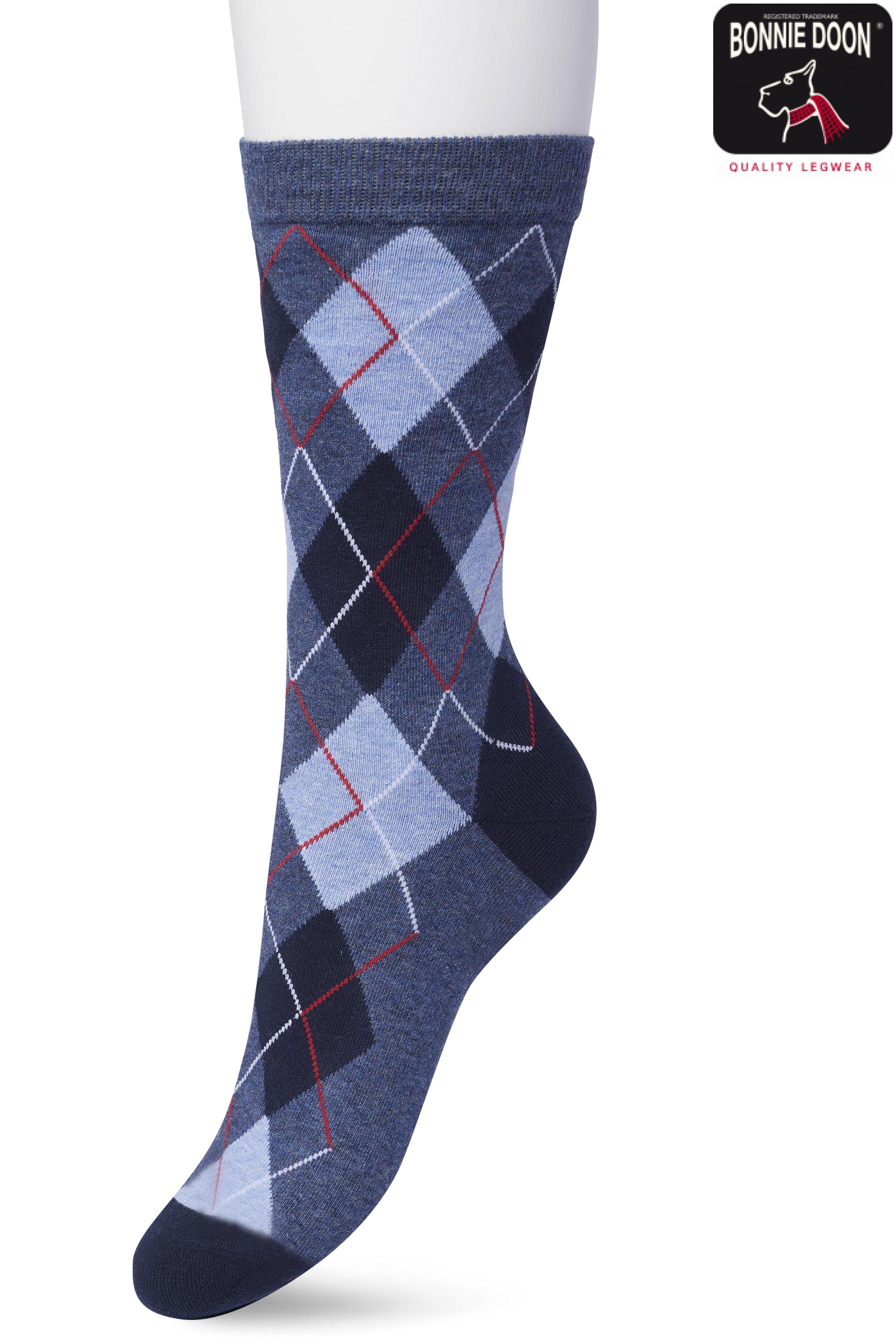 Argyle sock Denim heather