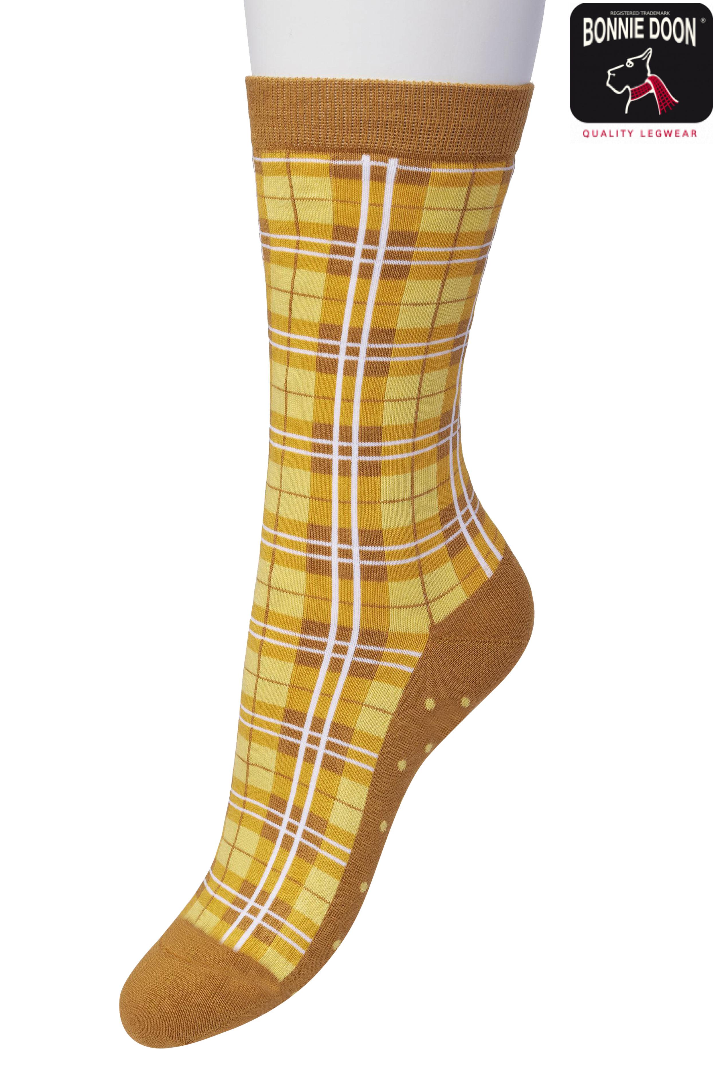 Big Checks sock Sudan brown