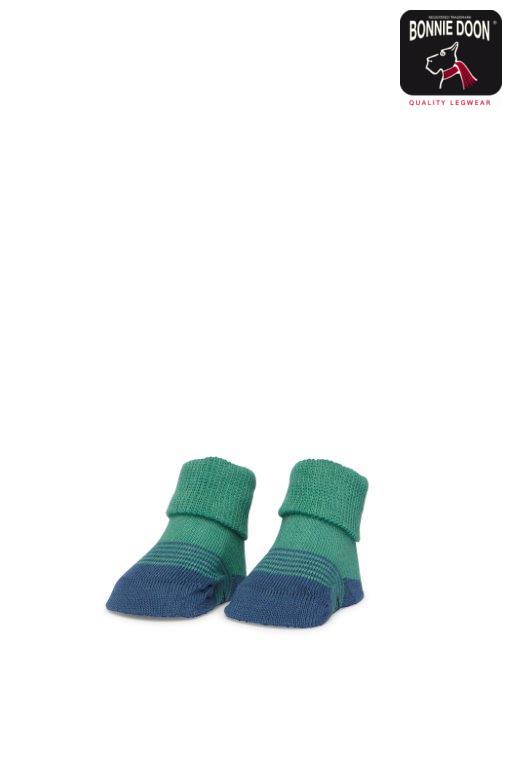 Newborn Stripe sock Organic Blue mirage