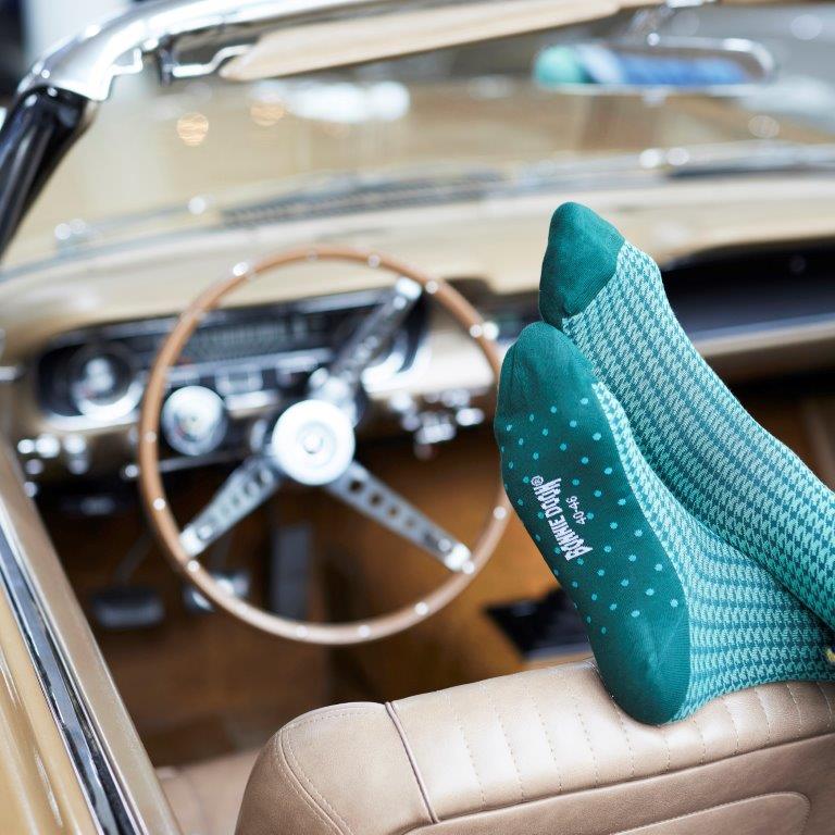 Houndstooth sock Chili pepper