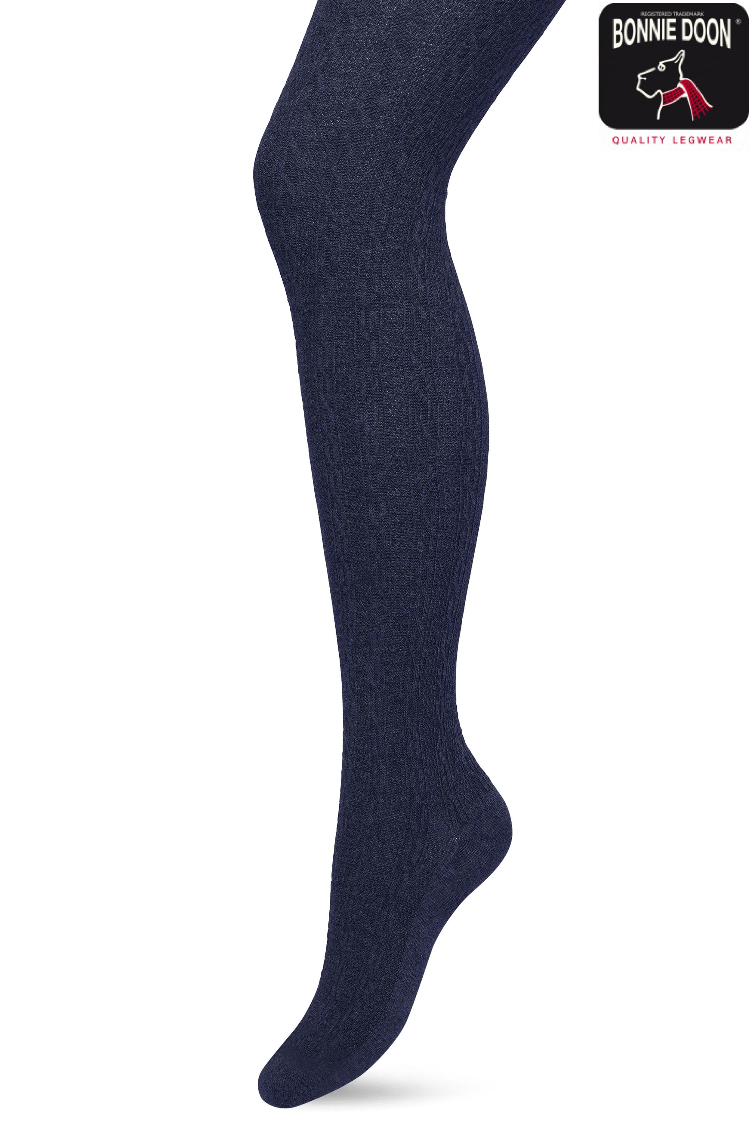 Classic Cable Tights Dark blue