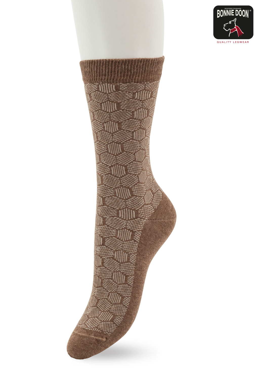 Funny Herringbone sock Nougat