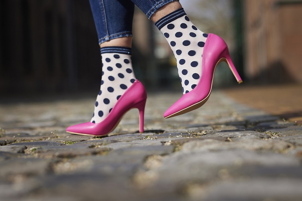 Big Dots sock Red