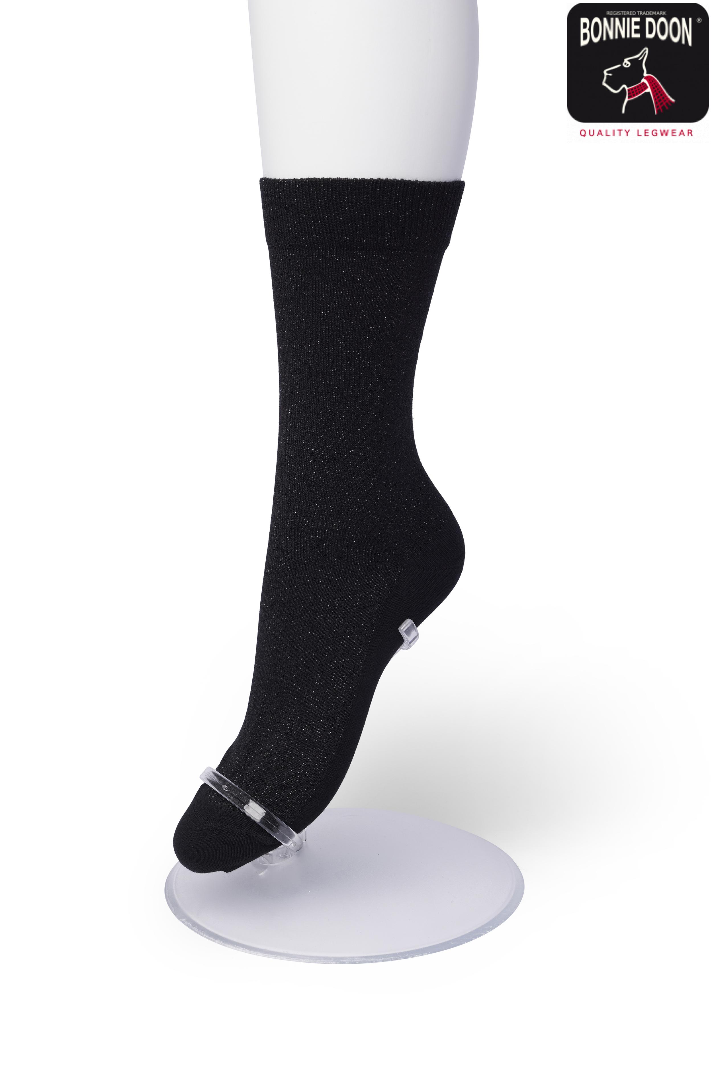 Cotton Sparkle sock Black