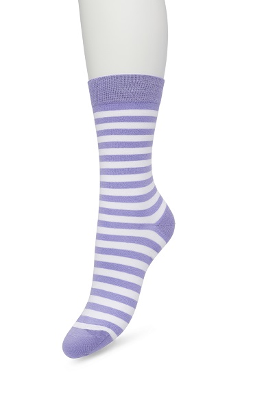 Basic Stripe Sock Dusted peri