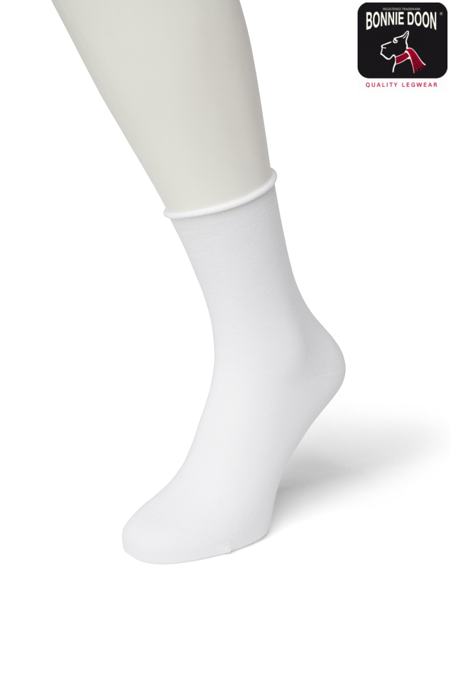 Roll Down Sock White