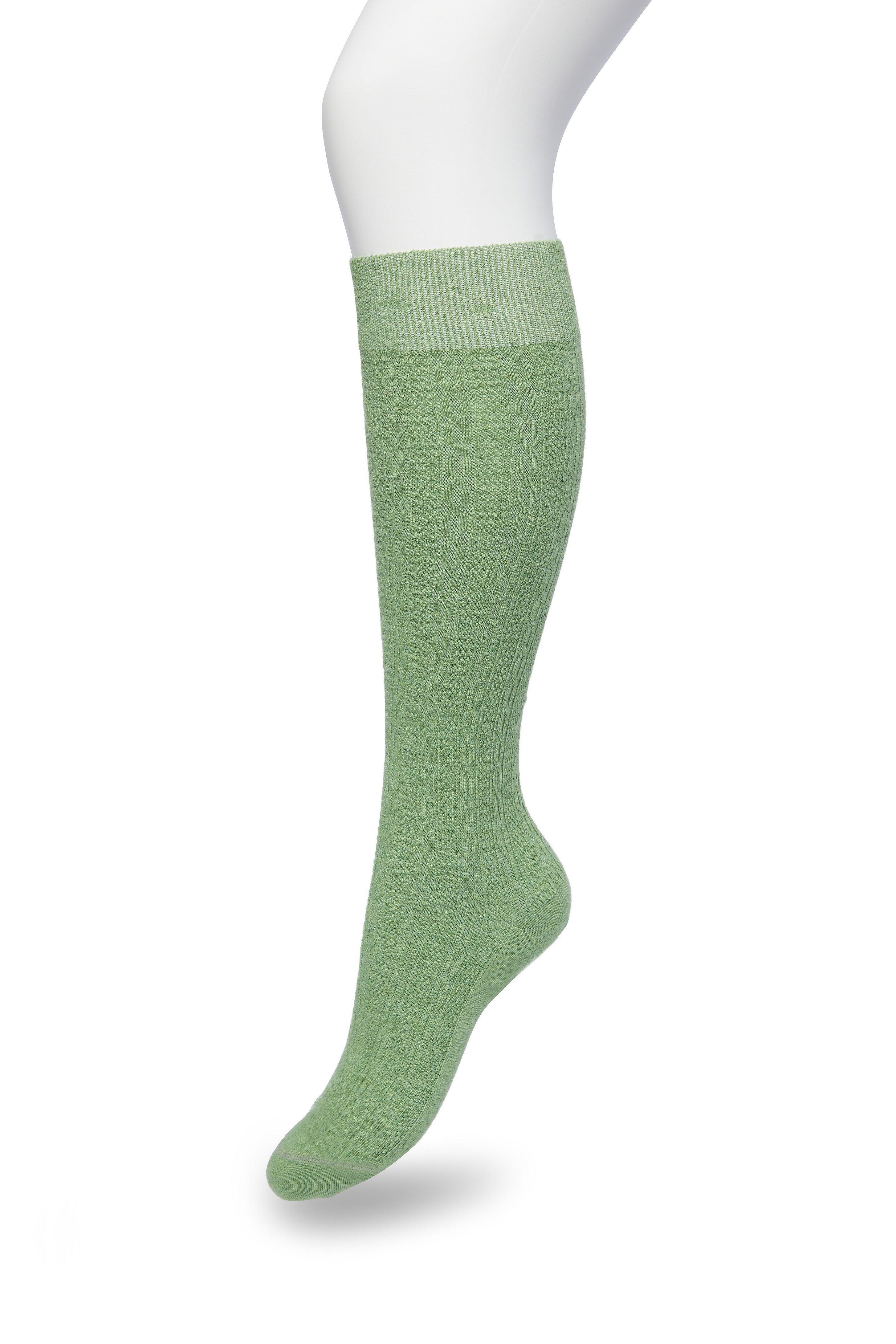 Classic Cable knee high Loden frost mele