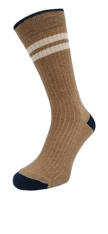 Cotton Sport Sock Unisex type 3 Dark Sand Mele