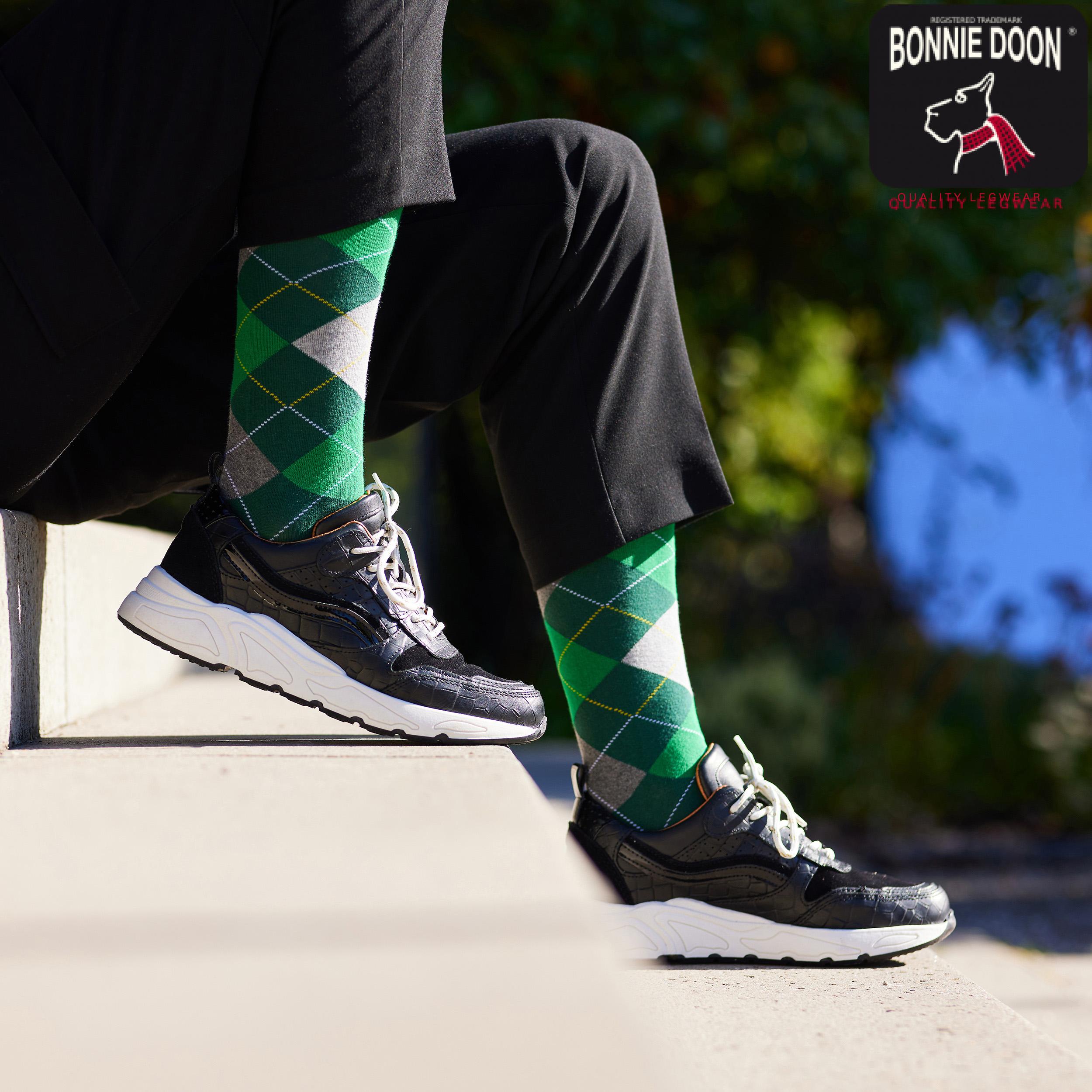 Argyle knee high Dark navy