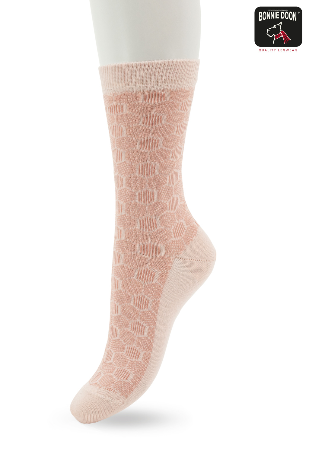 Funny Herringbone sock Dusty rose