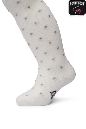 Lurex Dots tights Organic Ivory