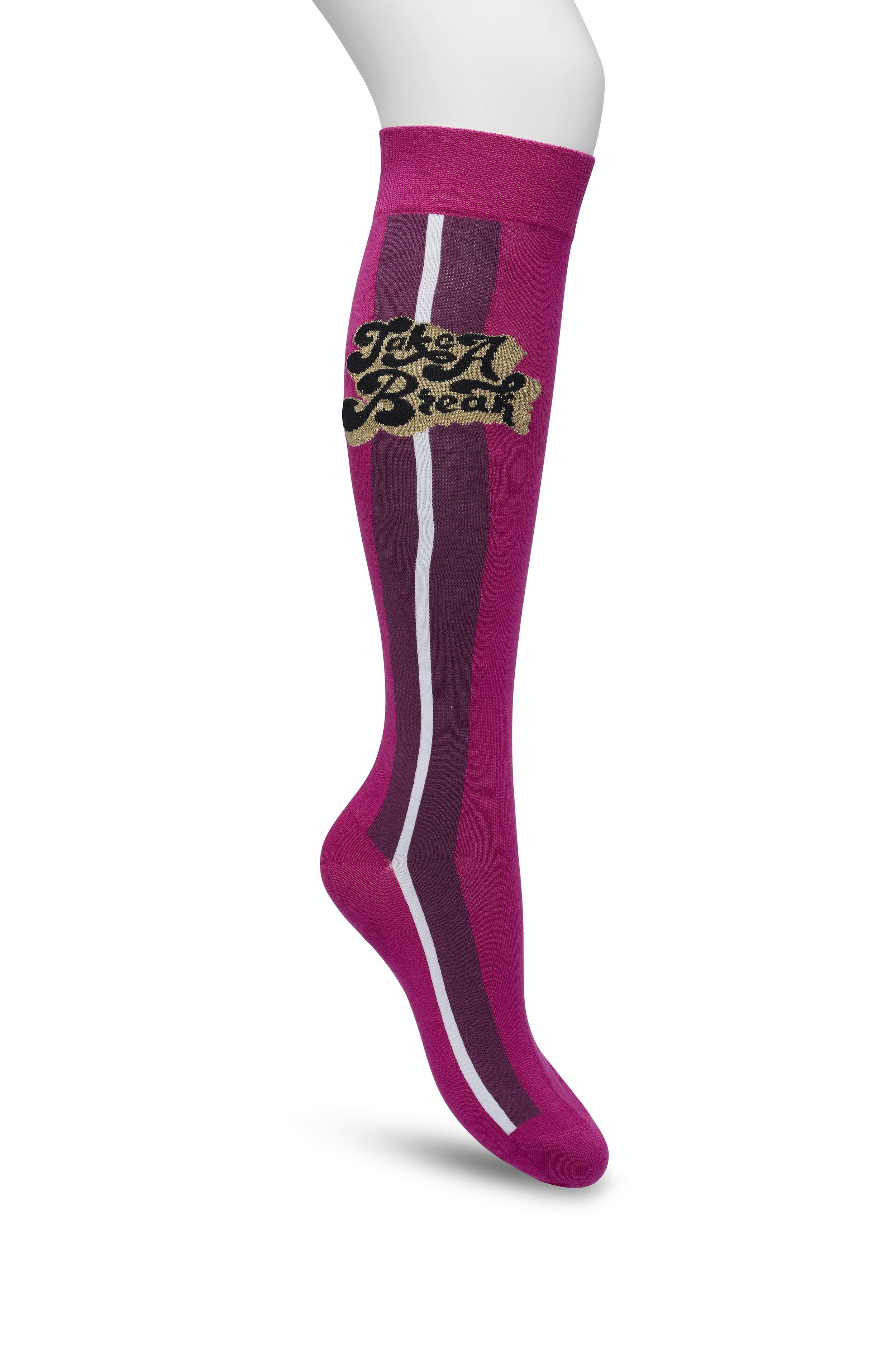 Take A Break Knee Sock Rose violet