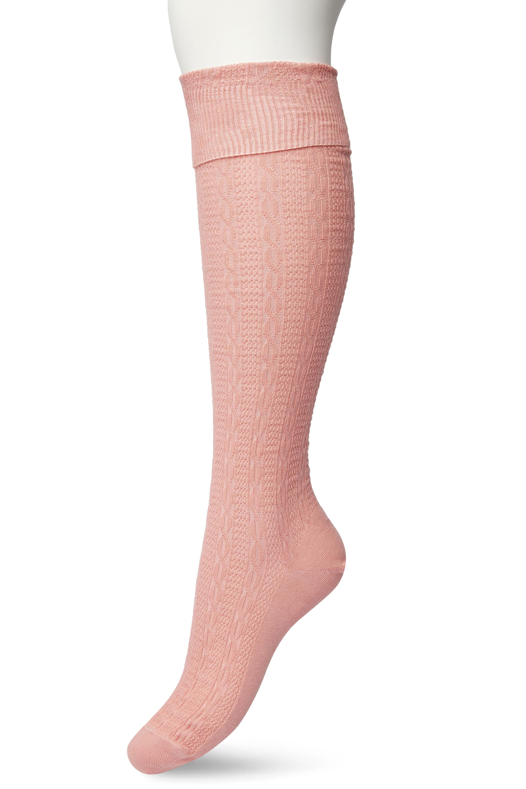 Classic Cable knee high Allmost apricot