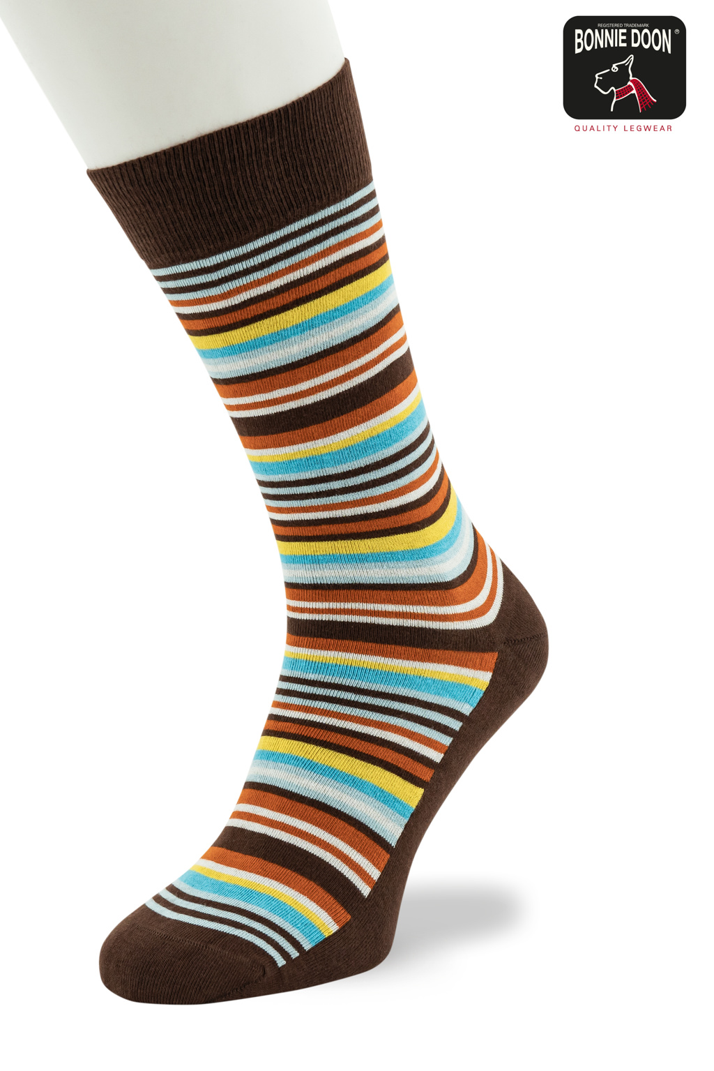 Funky Stripes sock Capuchino