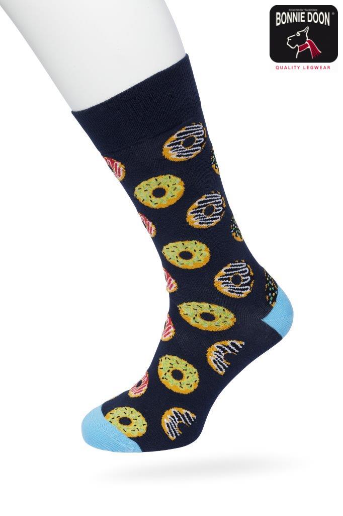 Donuts Sock Black iris