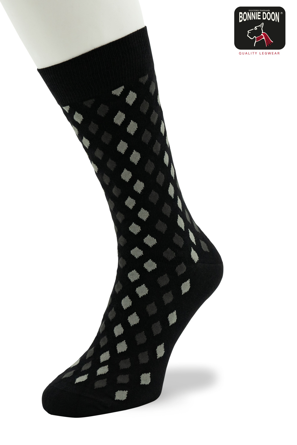 Diamond Drops sock Black