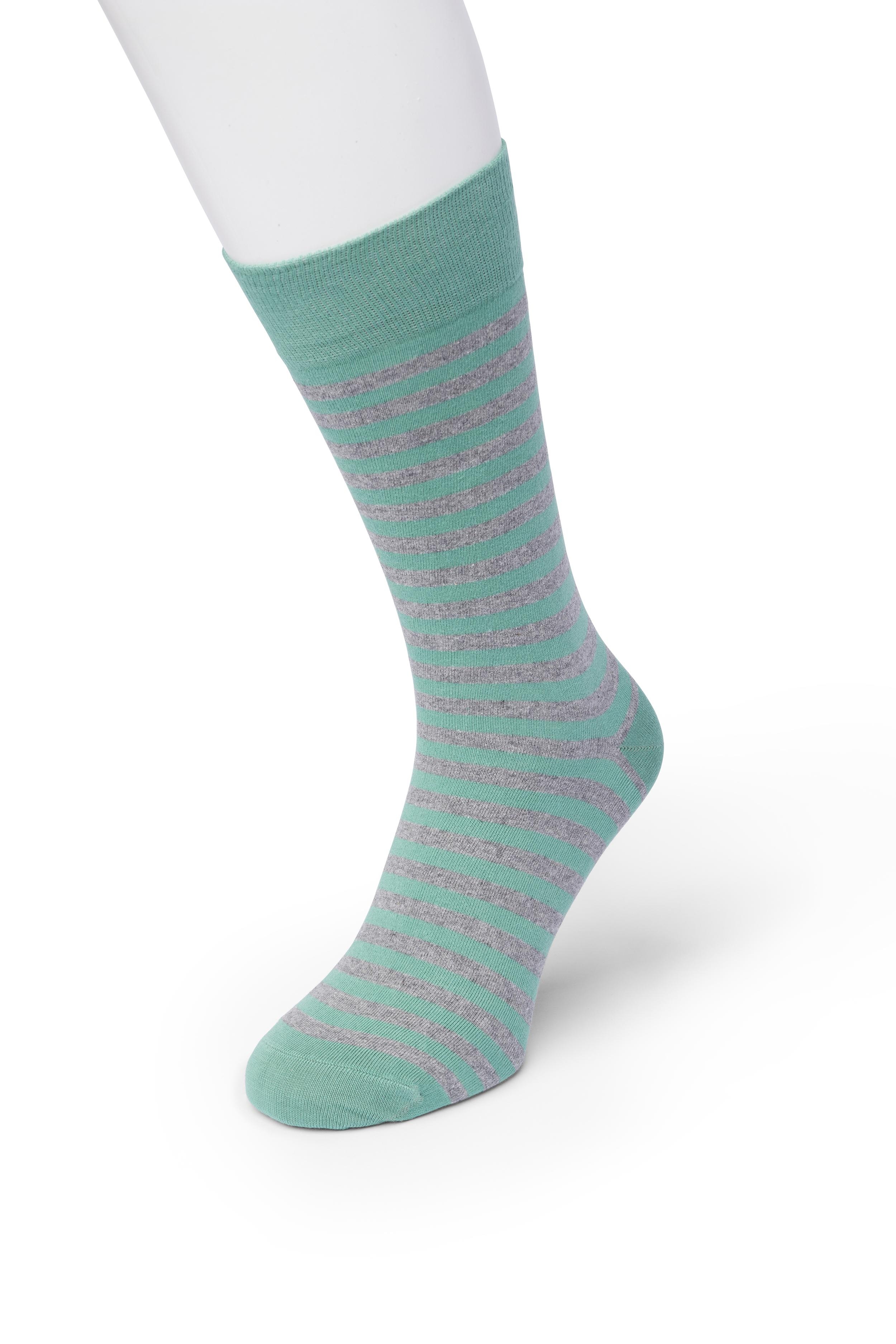 Basic Stripe sock Malachite green