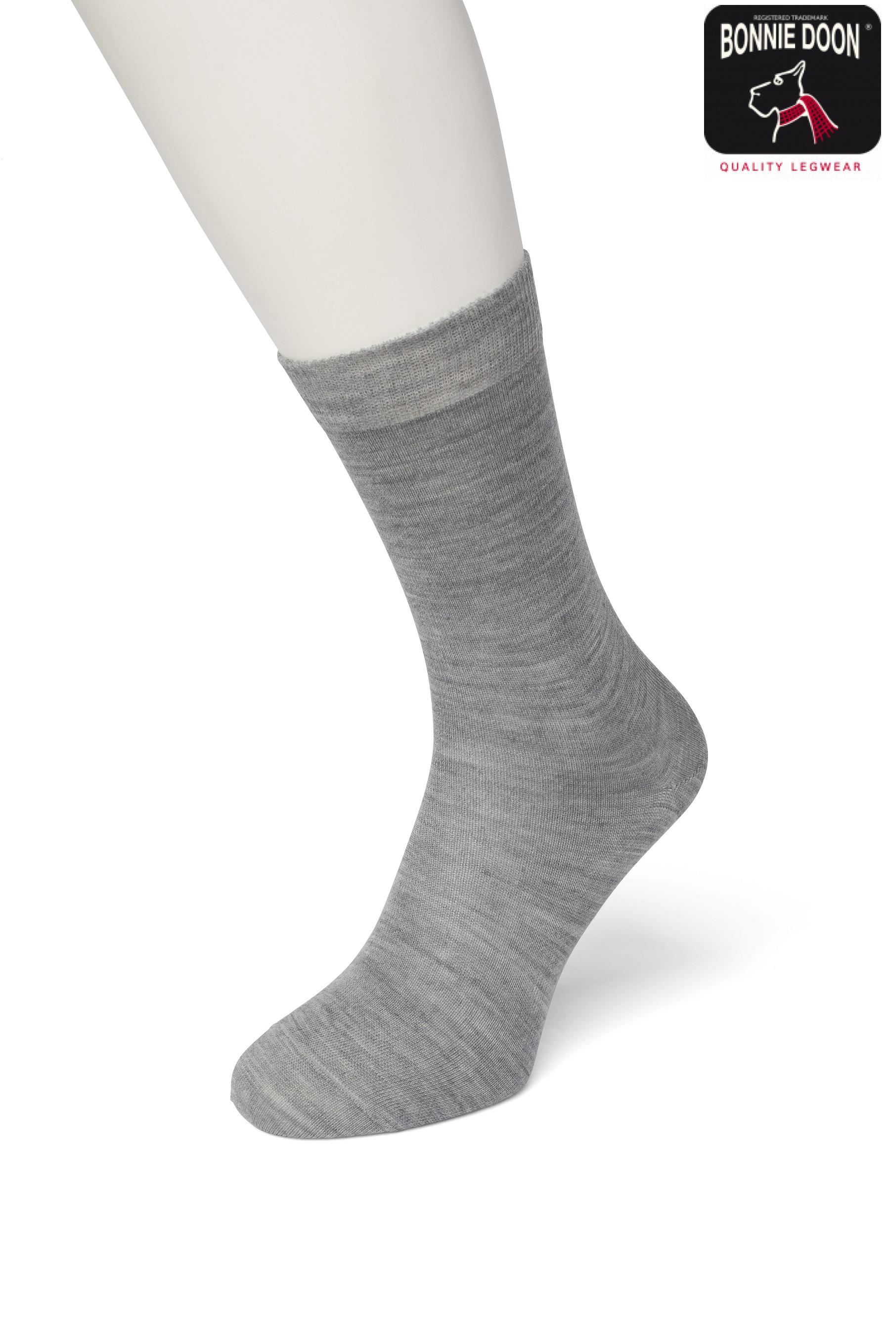 Wool/Cotton Sock Light grey heather