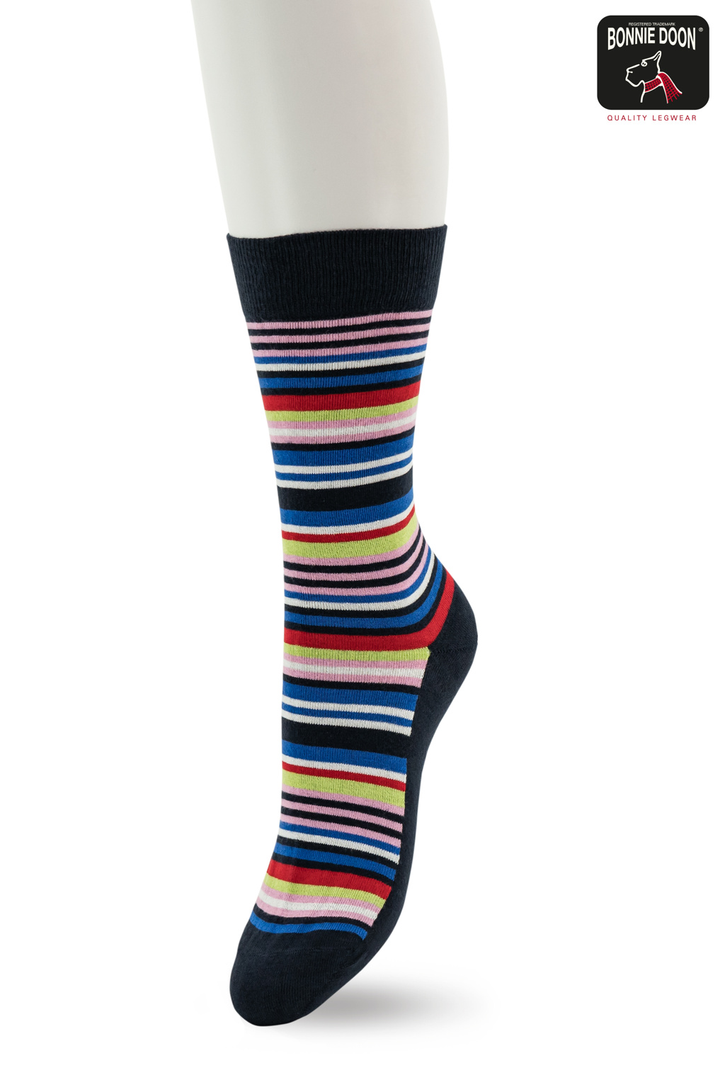 Funky Stripes sock Blue Quartz