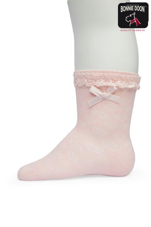 Ajour sock Organic Pink salt
