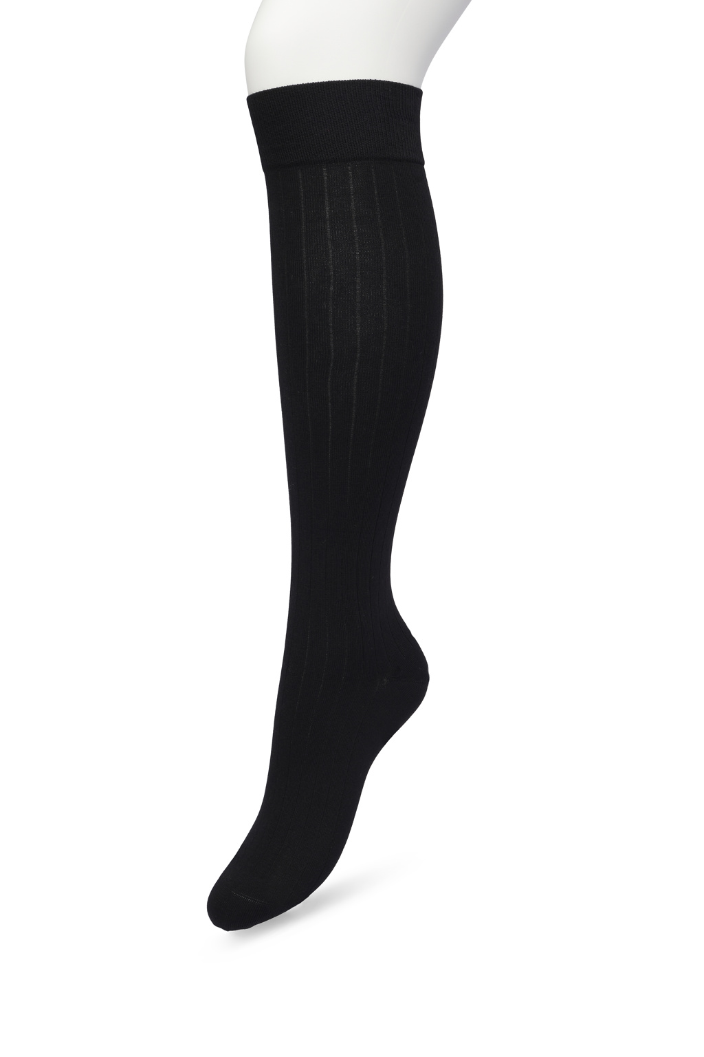Rib Knee high Black