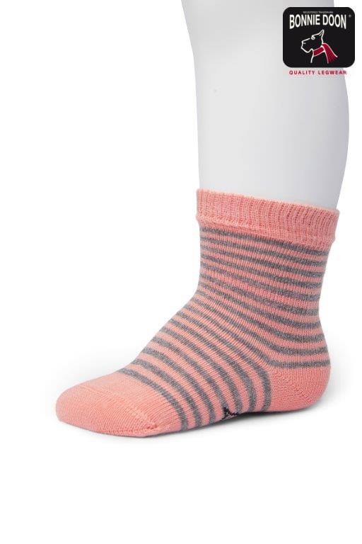 Basic Stripe sock Organic Lobster bisque