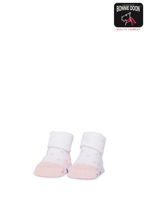Newborn Dots sock Organic Pink salt