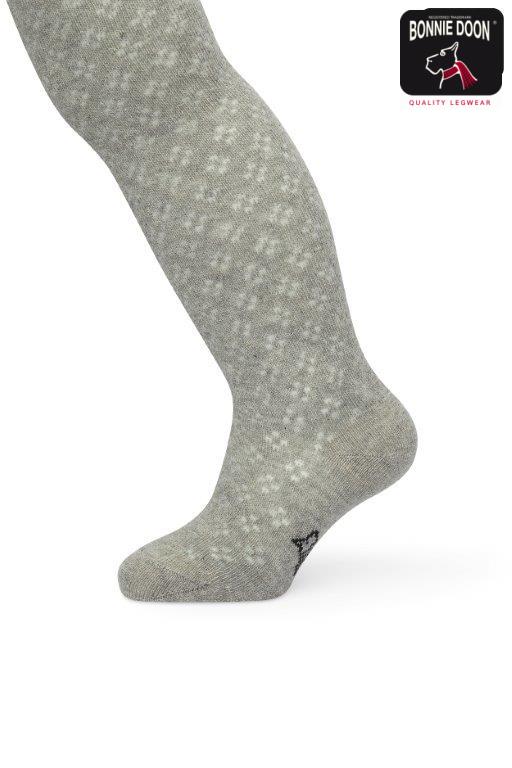 Ajour tights Organic Light grey heather