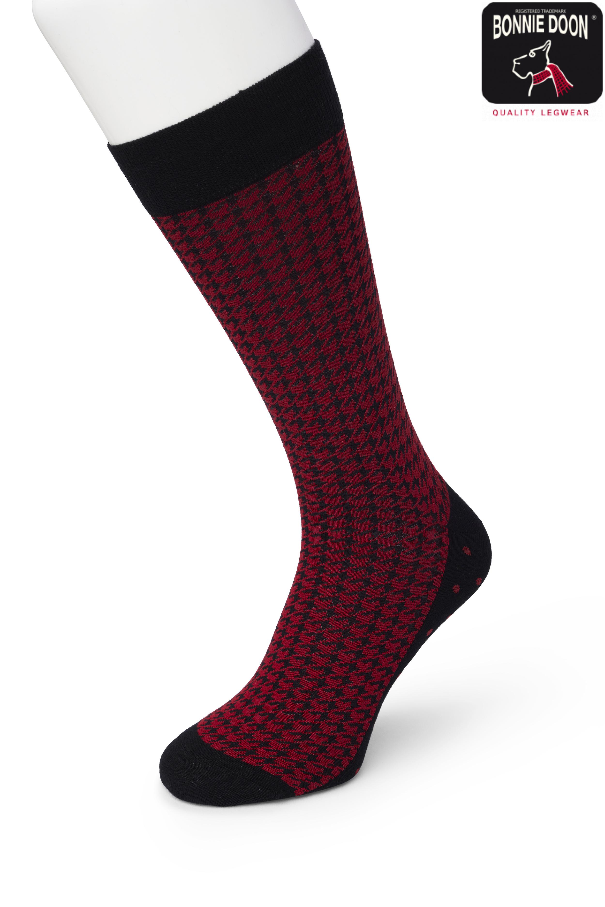 Houndstooth sock Chili pepper