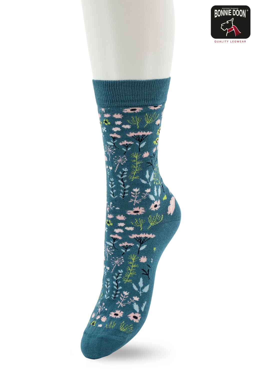 Mystic Garden Sock Storm blue