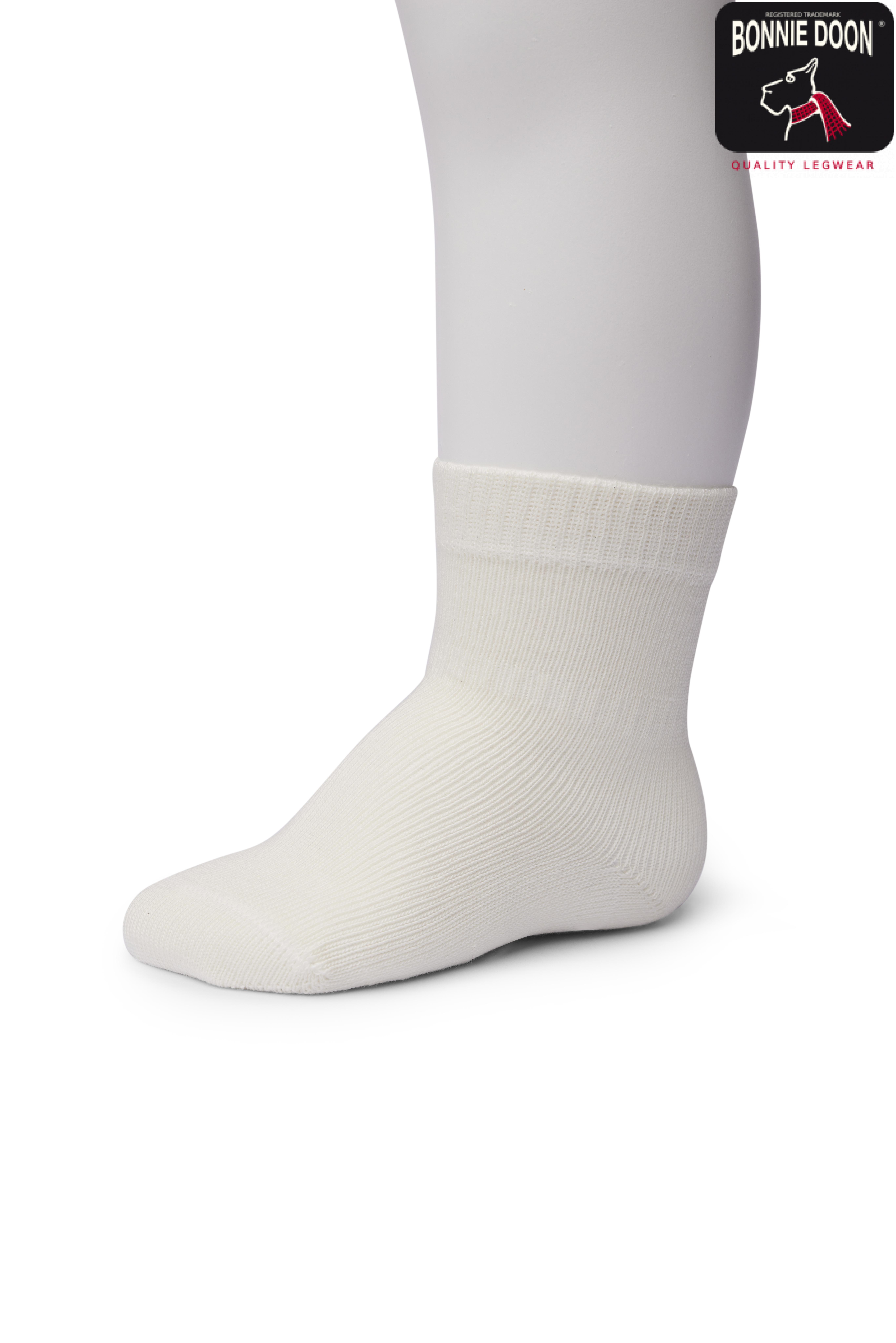 BD Puff Print Sock Organic Off white