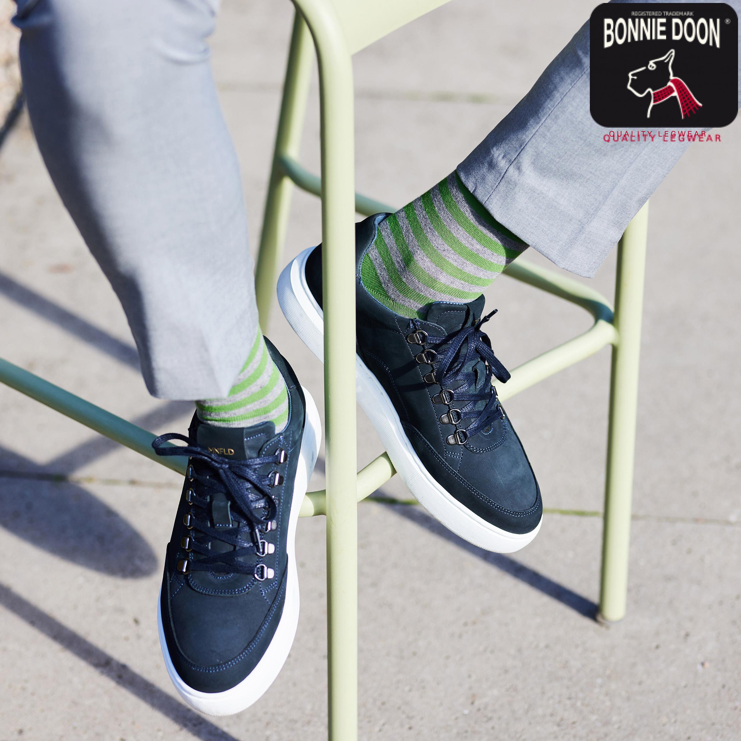 Basic Stripe sock Delphinium blue
