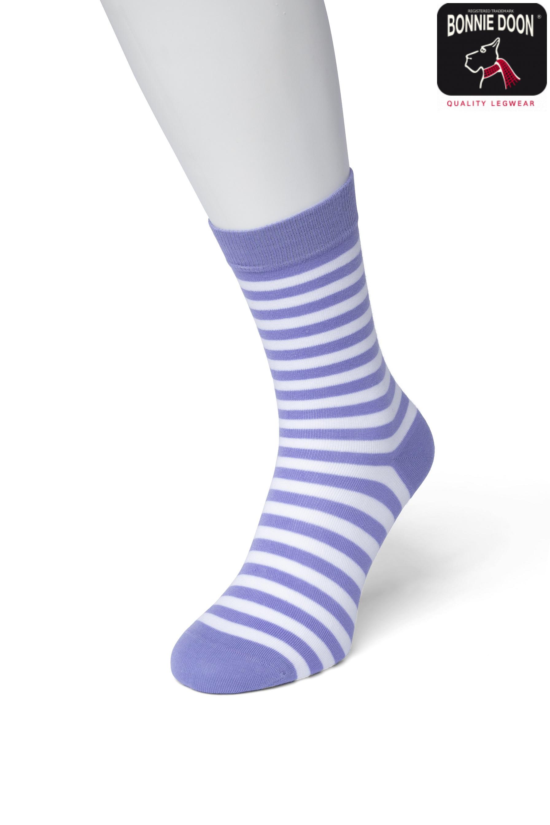 Basic Stripe sock Lilac