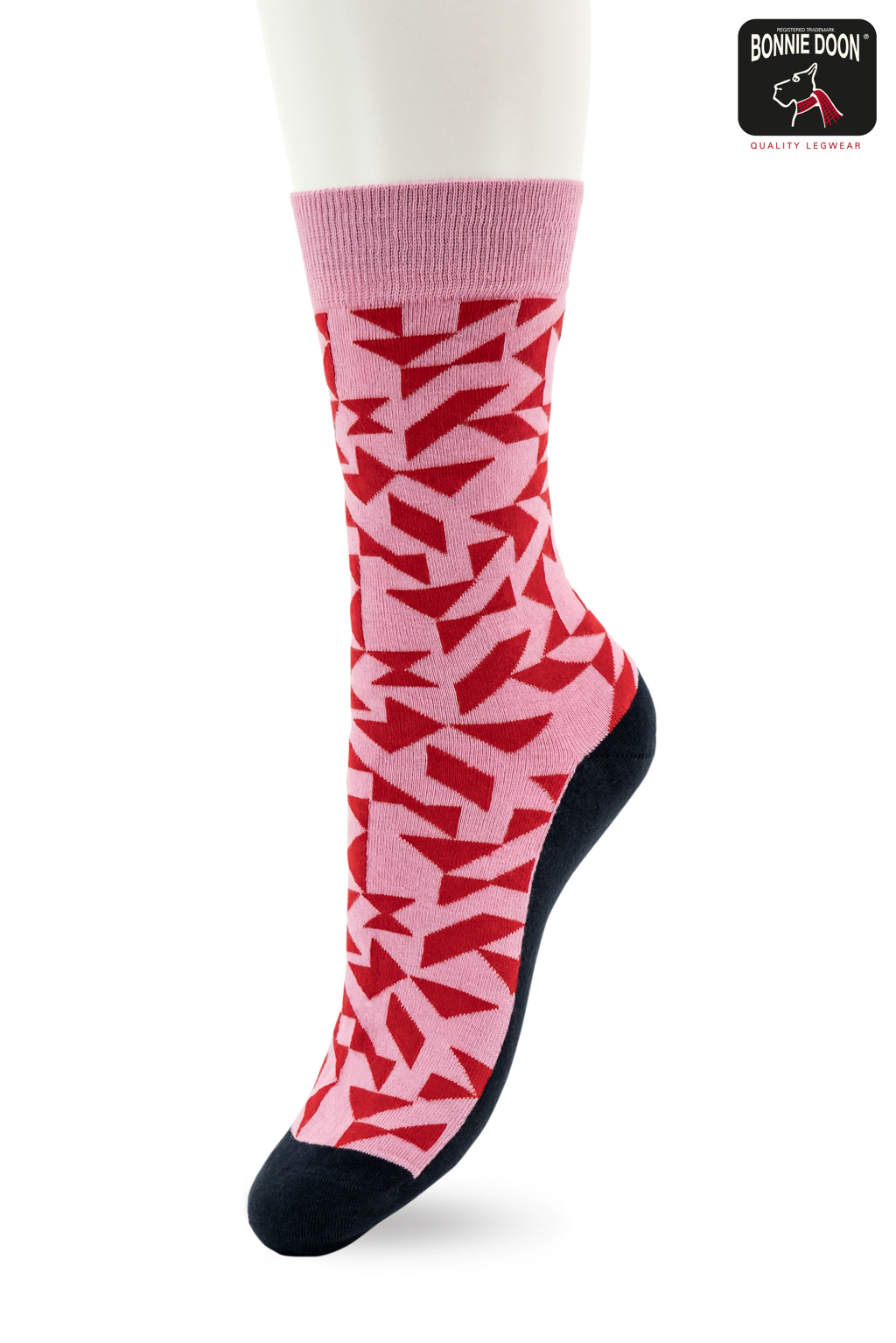 Mosaic Fun Sock Fierry red