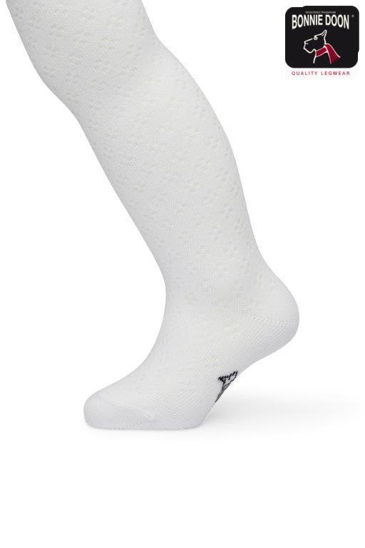 Ajour tights Organic White