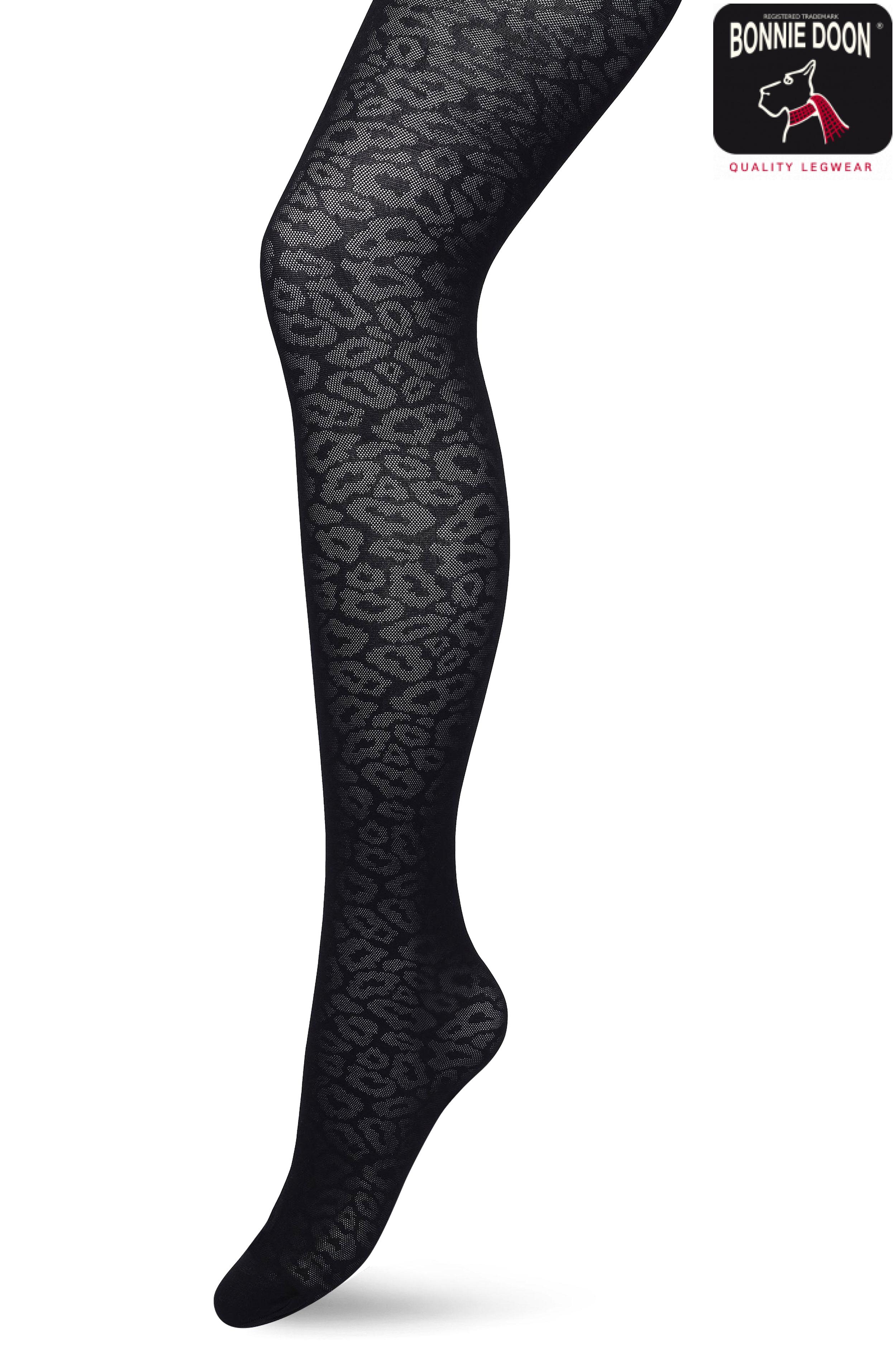 Panther Texture tights Black