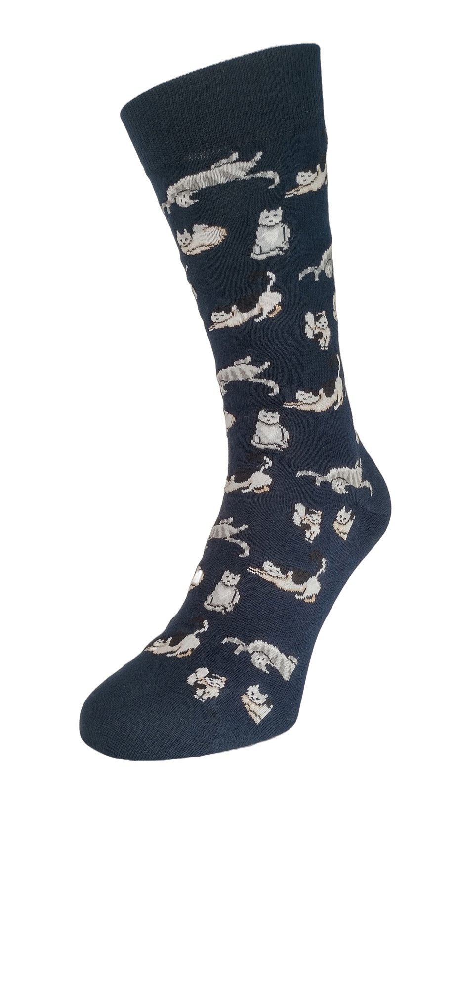 Cute Cats Sock Dark blue