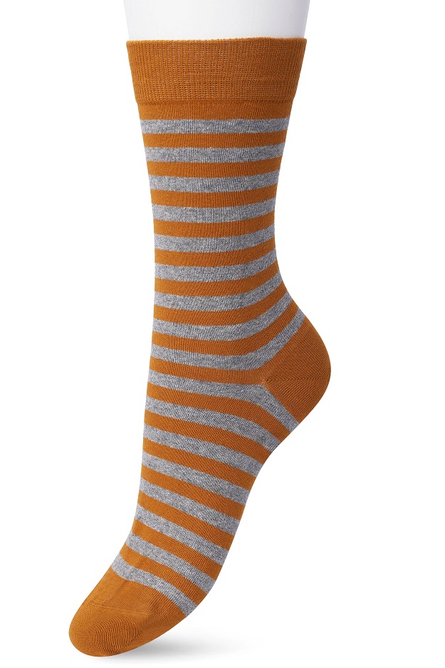 Basic Stripe Sock Sudan brown