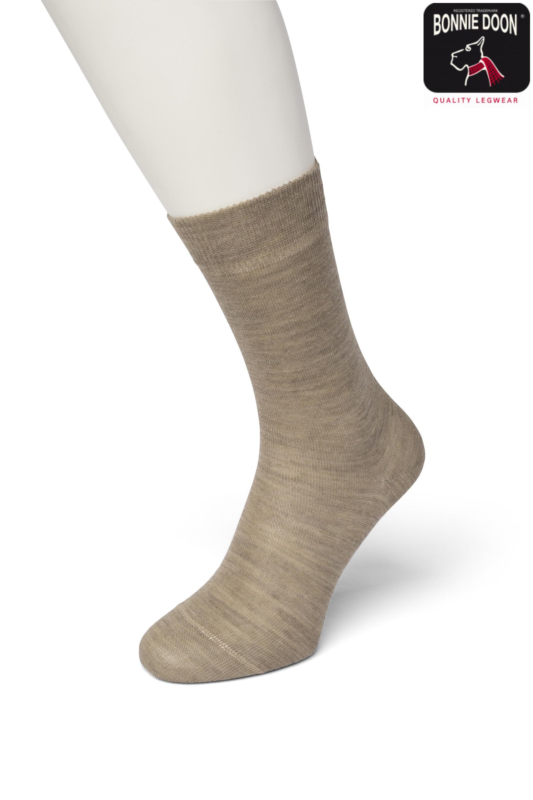 Wool/Cotton Sock Taupe heather