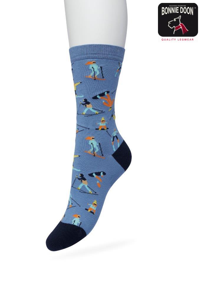 Skiing Sock Coronet bleu