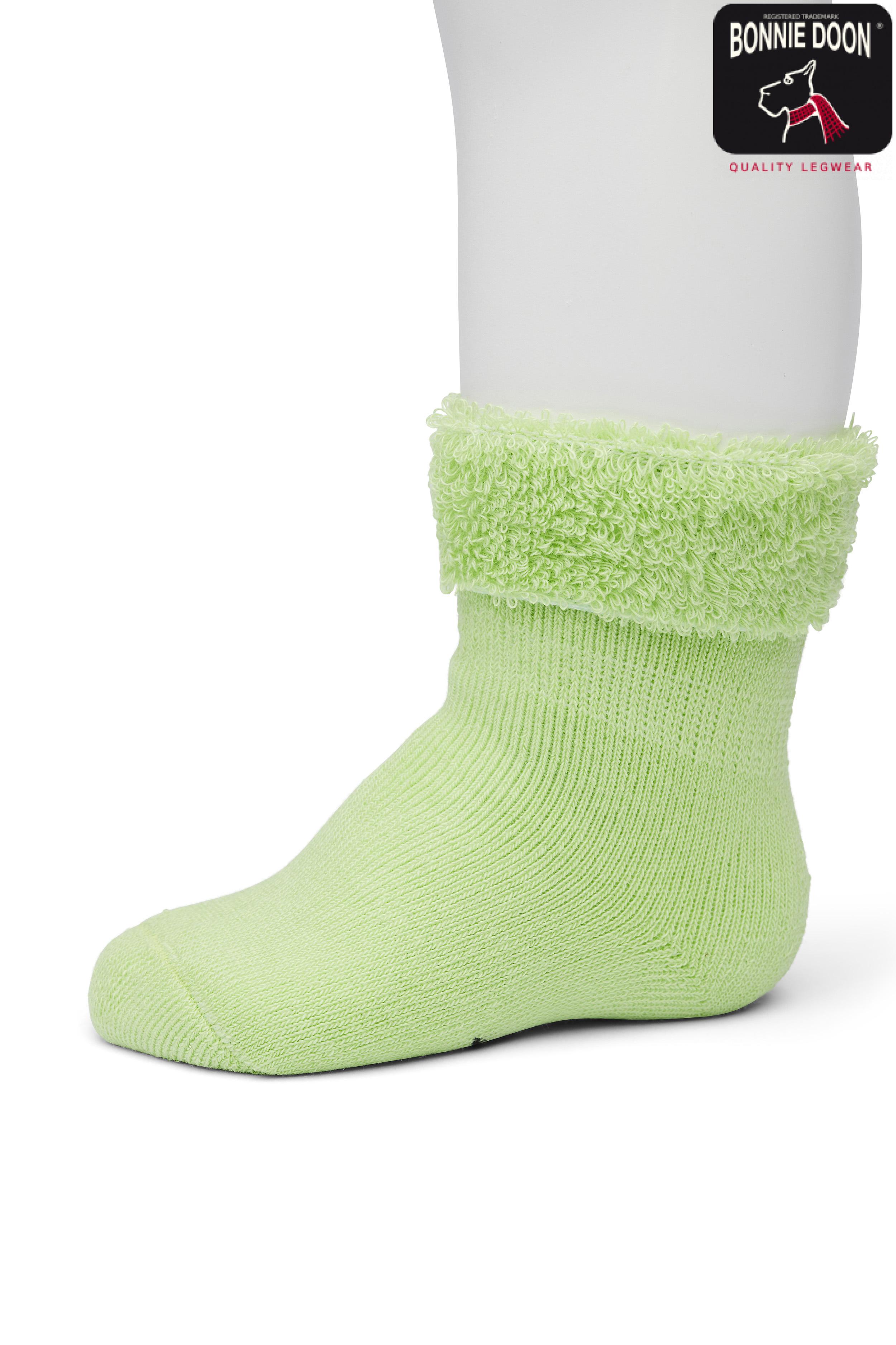 Cuffed Terry Bootie Organic Pistachio