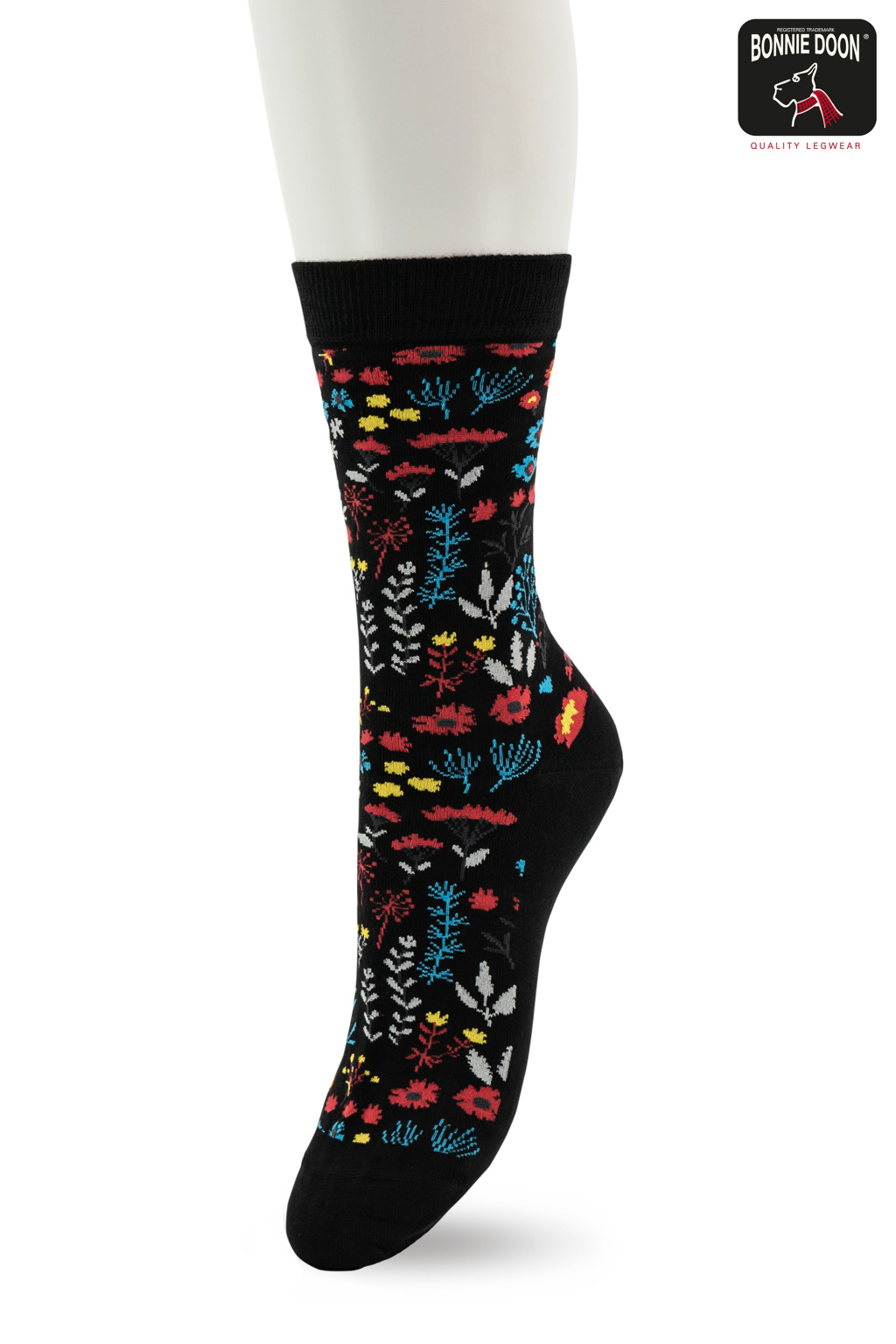 Mystic Garden Sock Black