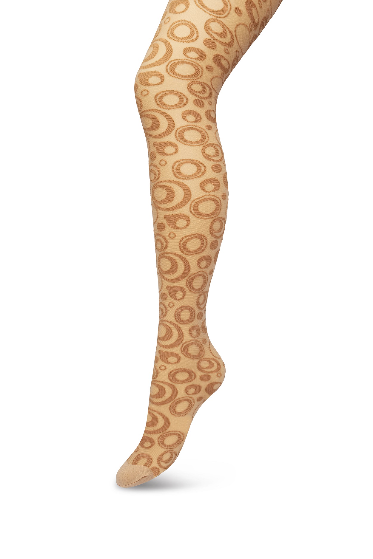 Circles And Dots Tights Macaroon