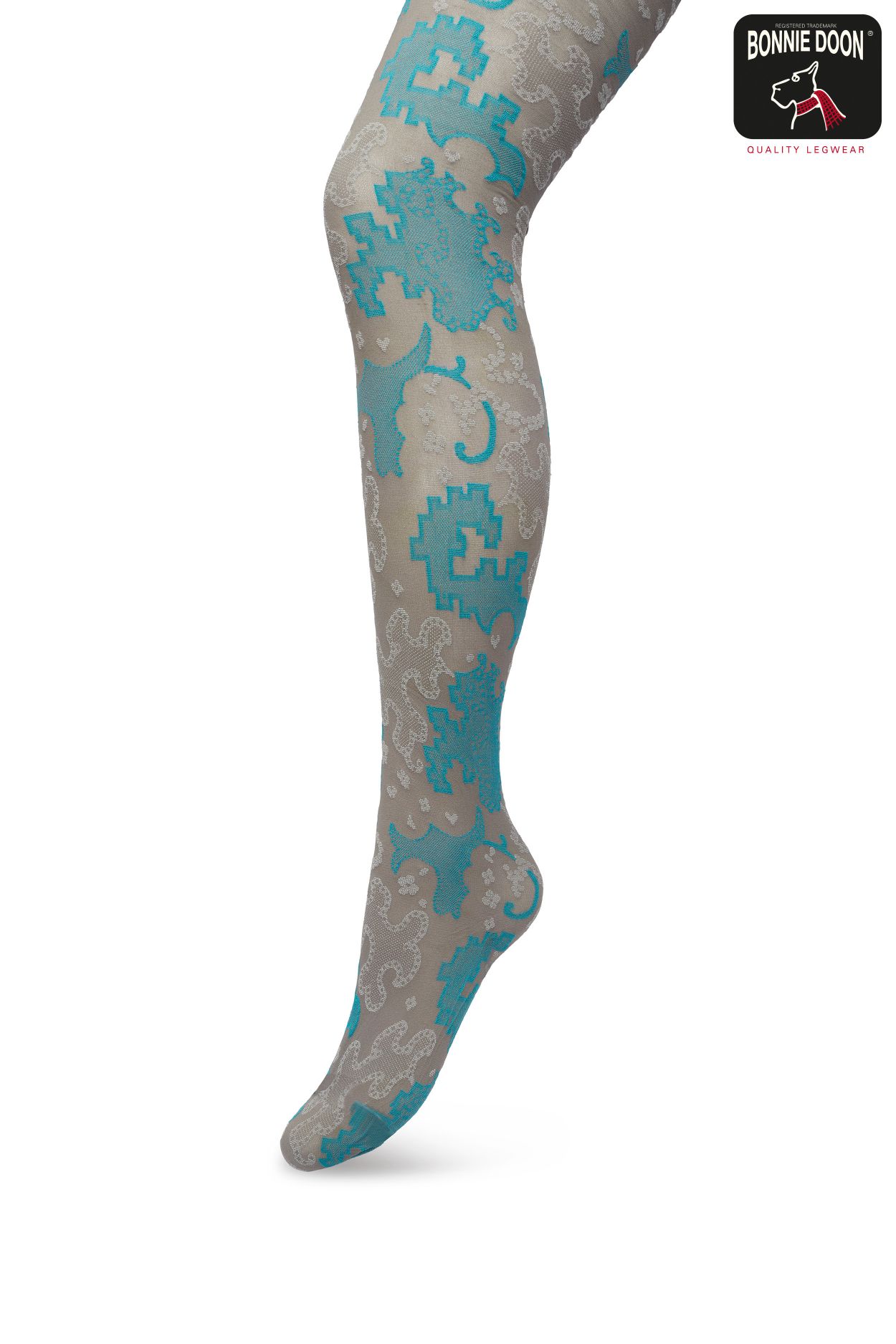 Ornament Tights Grey