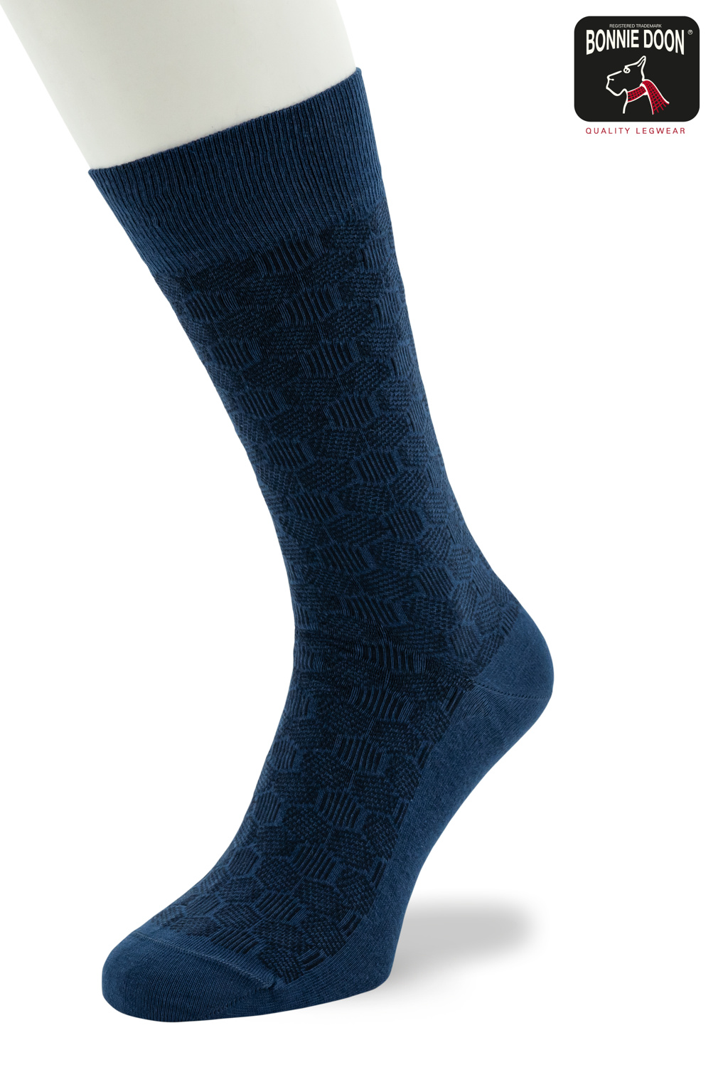 Funny Herringbone sock Blue Quartz