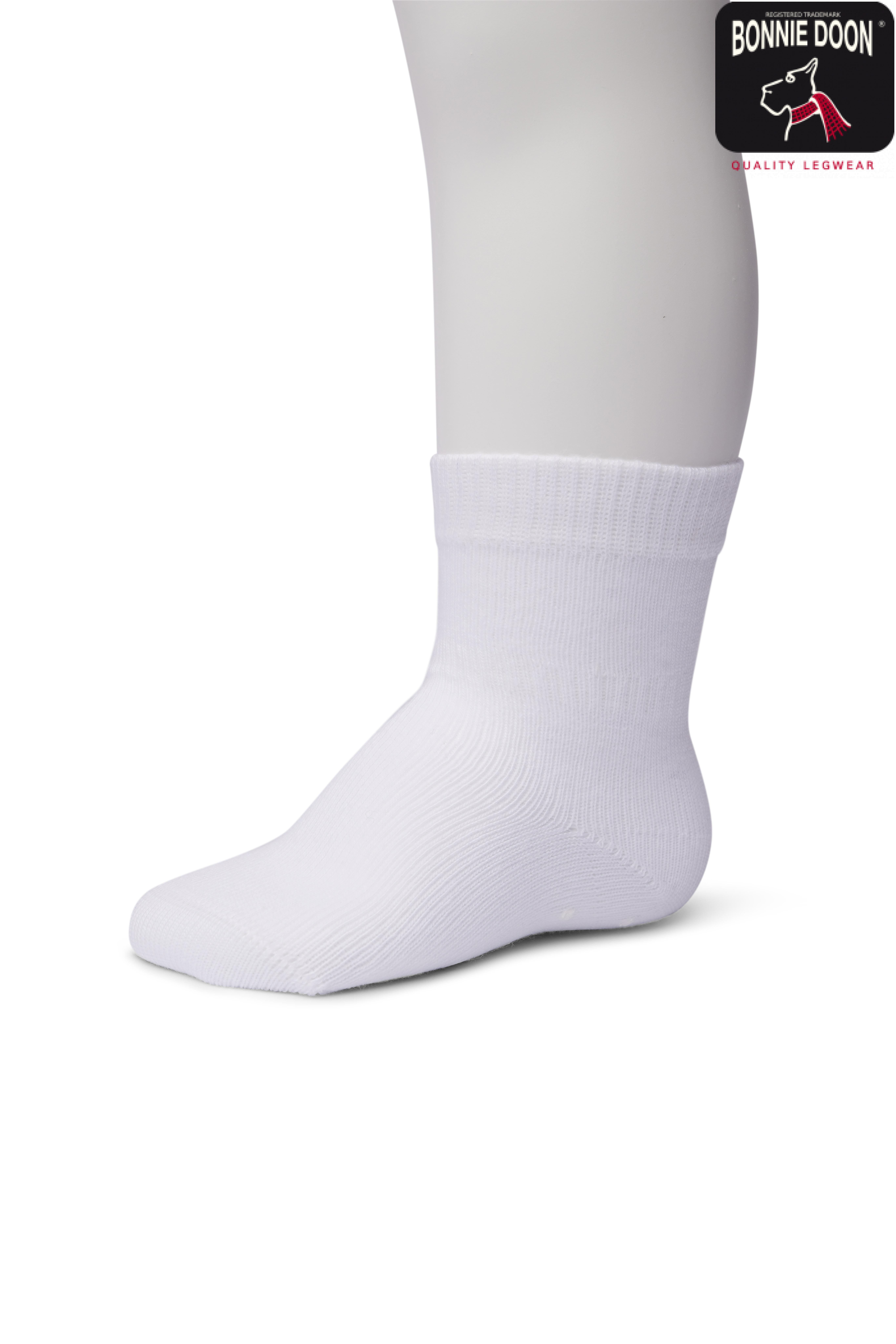 BD Puff Print Sock Organic White